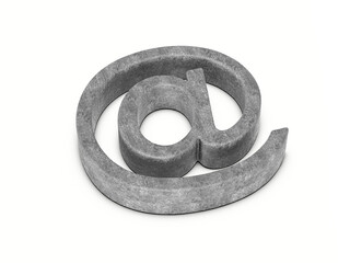 Concrete email symbol