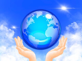 地球環境を守るイラスト素材