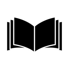 Open book icon vector