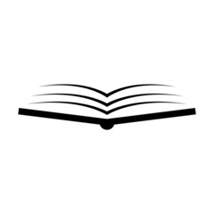 Open book icon vector