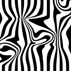 Abstract Black and White Stripes.hypnosis spiral.Seamless Black and white stripes background.seamless wave line patterns
