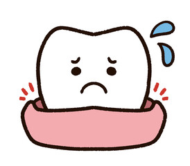 歯茎に隙間のある歯のキャラクター