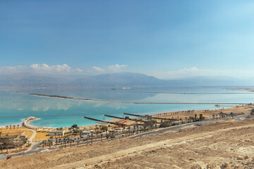 scenery of the dead sea in israel