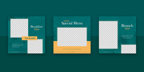 Restaurant Food Social Media Promotion And Banner Template