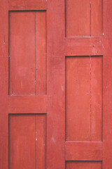 Obraz na płótnie Canvas Red wooden wall of house of Thailand vintage style.