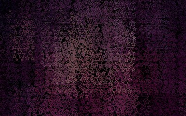 Fototapeta premium Dark Purple vector layout with bright stars.
