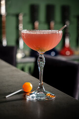 tasty cocktail in the bar