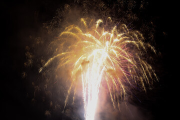 fireworks in the night