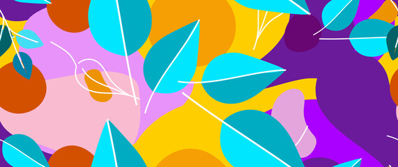 Bold Pattern Tropical Leaf Jungle Modern Motif
