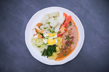 gado-gado is one of the typical Indonesian food