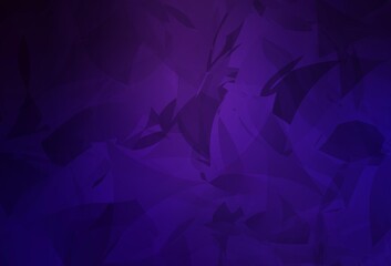 Dark Purple vector texture with abstract poly forms.