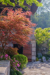 Obraz premium Spring scenery of Yellow Crane Tower Park in Wuhan, Hubei