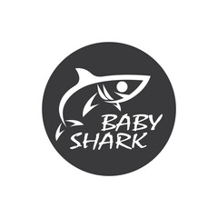 Shark illustration Logo design icon