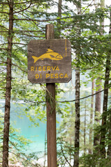 Tovel lake Trentino Alto Adige Italy