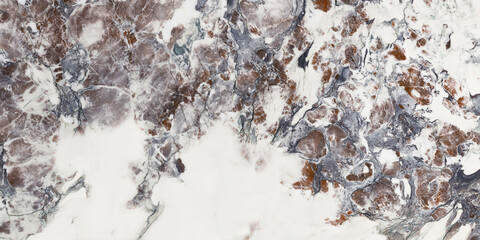 Detailed Image Of Real Breccia Capraia Vein Marble Stone Pattern