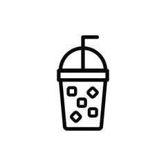 Plastic mug vector icon with cap
