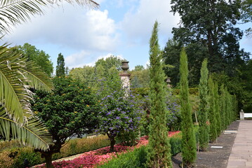Palmengarten in der Kurstadt Bad Pyrmont, Niedersachsen