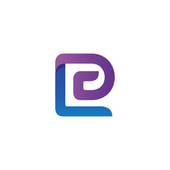 Letter l and p logo design