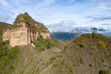 Fototapeta na wymiar Cerro Mandango mountain in Vilcabamba, Ecuador. South America.