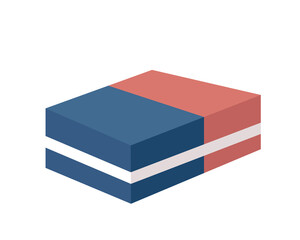 rubber eraser ink vector illustration