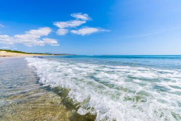 Beautiful crystal clear water at Cittadella dei Maccari, San Lorenzo, Nature Reserve Oasis of...
