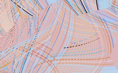 Light Blue, Yellow vector pattern with random forms.