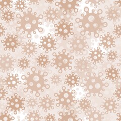 Coffee beige formations are located chaotically. Biological structure