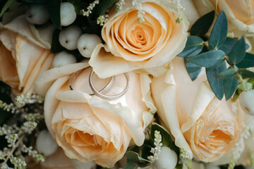 Wedding rings close-up
