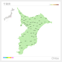 千葉県の地図・Chiba Map