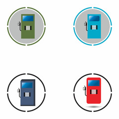 Fuel Vector Icon Template Background