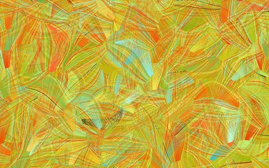 Light Green, Red vector pattern with random forms.