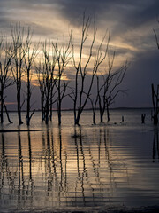 Sunset in Epecuén, Argentina