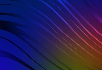 Dark Blue, Yellow vector layout with bent lines.