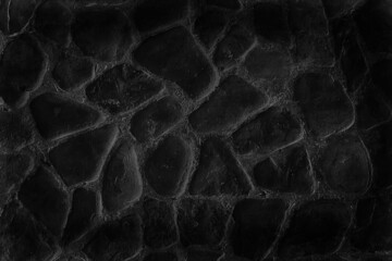 Obraz premium old stone pavement background / abstract pavement, large cobblestones, old road texture