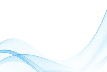 Blue wavy abstract background.Blue lines on a white background.