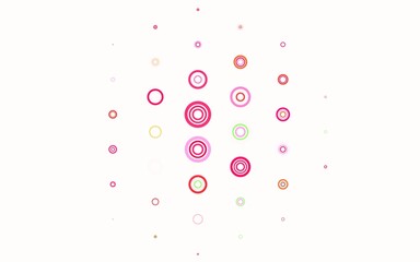 Light Pink, Green vector background with spots.