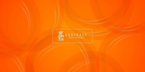 Modern geometric background. Orange elements with fluid gradient. Dynamic shapes composition. Eps10 vector illustration