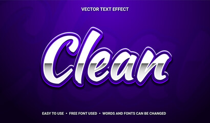 Clean Editable Text Effect