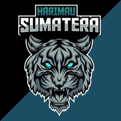 tiger esport logo mascot design