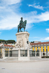Fototapeta na wymiar Place du commerce à Lisbonne