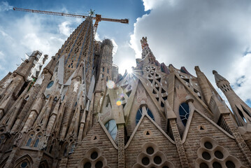 Holy Family Basilica - La Sagrada Familia in Barcelona, Spain