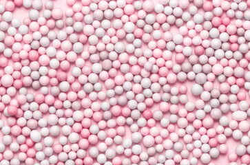 Background of pastel colored balls. Abstract background