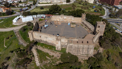 vista del castillo de Sohail en el municipio de Fuengirola, Espa&ntilde;a