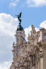 The Great Theatre of Havana, in Havana, Cuba. The theatre has been home to the Cuban National Ballet

