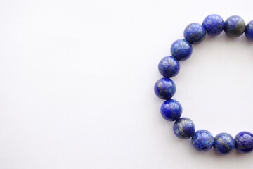 Lapis lazuli stone bracelet, The blue stone represents wisdom and prevent evil spirits.