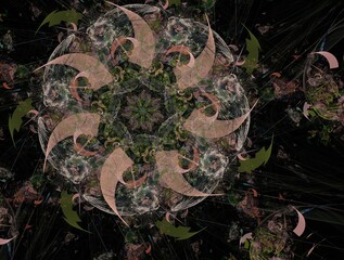 Imaginatory fractal abstract background Image