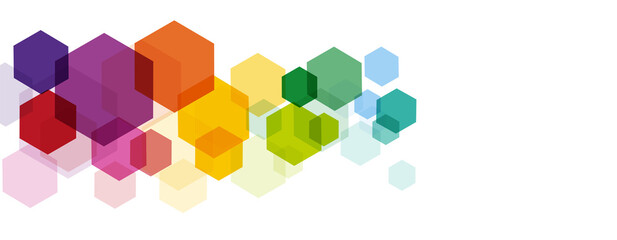 Geometric Hexagonal Shapes Background. Hexagons design.