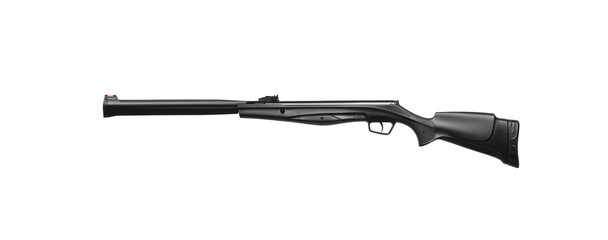 A modern air rifle with a futuristic design. Pneumatic weapons for sports and entertainment....