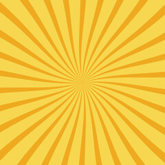 Retro background with curved, rays or stripes in the center. Rotating, spiral stripes. Sunburst or sun burst retro background