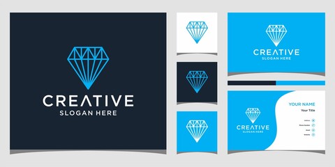 Diamond logo icon. brilliant vector illustration